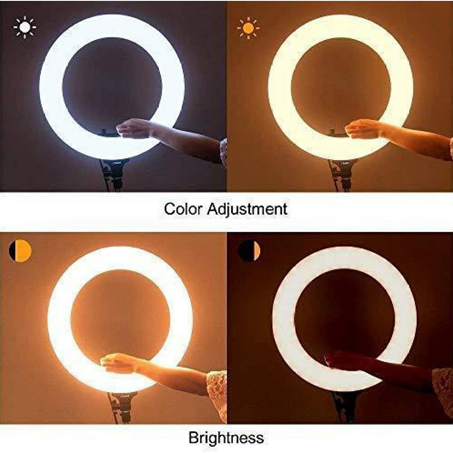 theprintingzone Tpz 10 Inches Big LED Ring Light for Camera, Phone tiktok  YouTube Video Shooting and